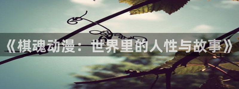 动漫软件omofun：《棋魂动漫：世界里的人性与故事》